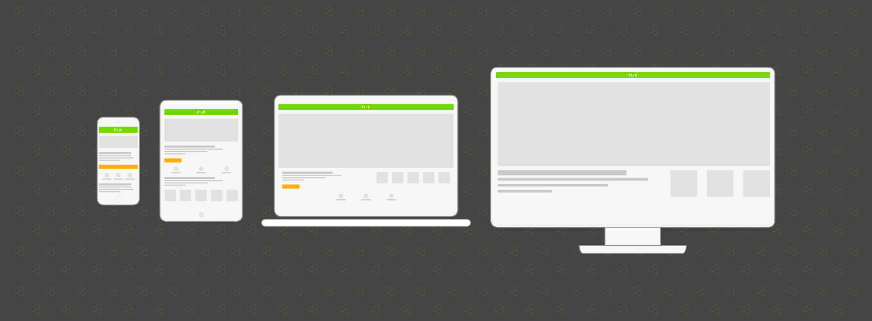 Devices with screens of different sizes having Flixbus website opened